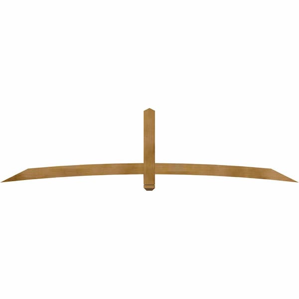 Ekena Millwork Bellingham Rough Sawn Timber Gable Bracket, Western Red Cedar, 108"W x 27"H x 4"D x 4"F, 6/12 Pitch GBW108X27X0404BEL00RWR - main